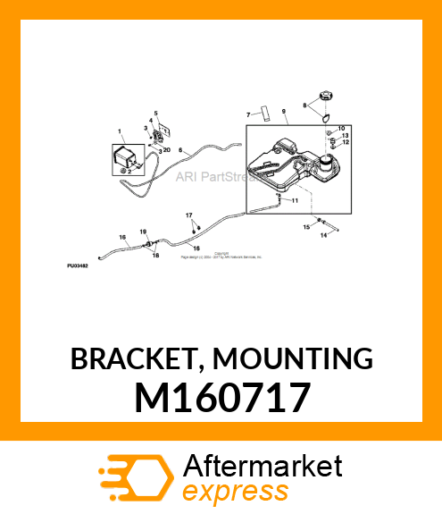 BRACKET, MOUNTING M160717