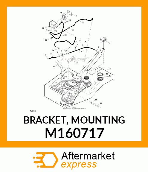 BRACKET, MOUNTING M160717