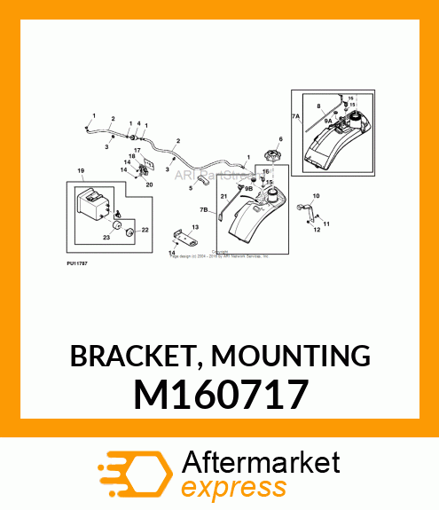 BRACKET, MOUNTING M160717