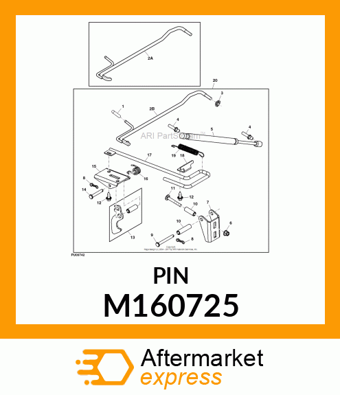 PIN, PIN, LOWER LATCH M160725