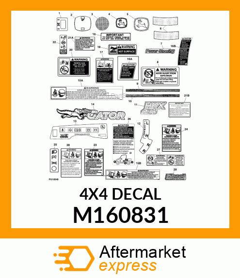 LABEL, HPX 4X4 M160831