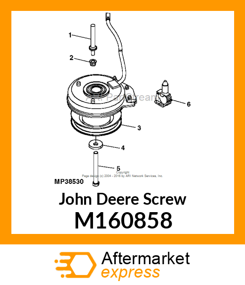 SCREW, HEX HEAD,7/16 X 3.75 SELF LO M160858