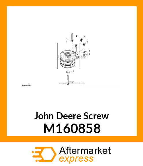 SCREW, HEX HEAD,7/16 X 3.75 SELF LO M160858