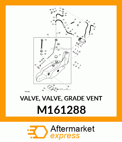 VALVE, VALVE, GRADE VENT M161288