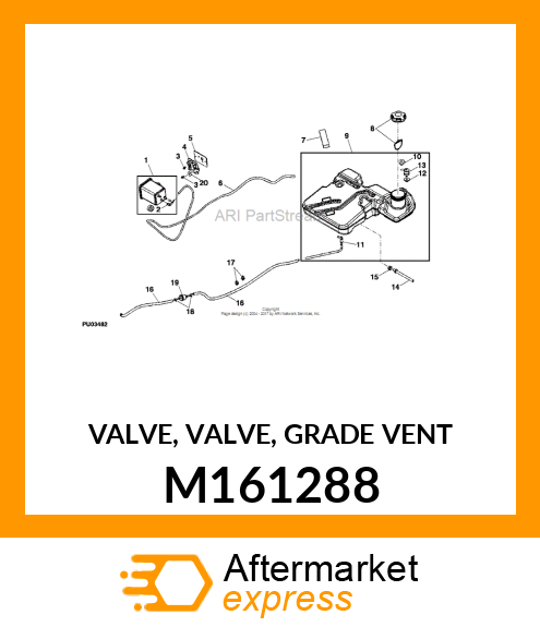 VALVE, VALVE, GRADE VENT M161288