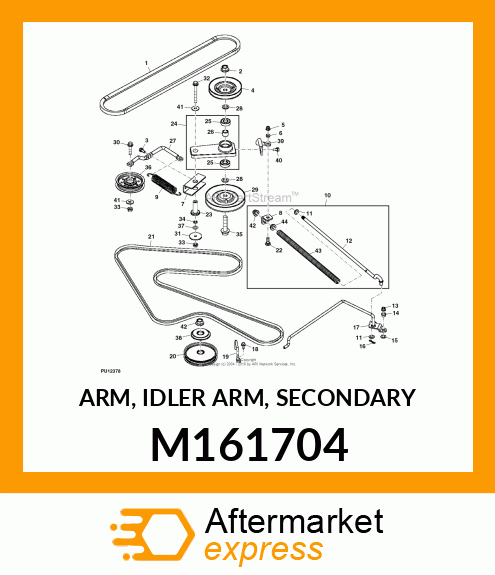 ARM, IDLER ARM, SECONDARY M161704