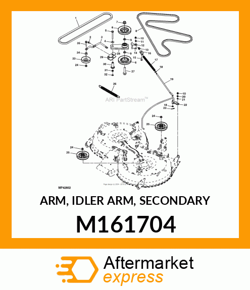 ARM, IDLER ARM, SECONDARY M161704