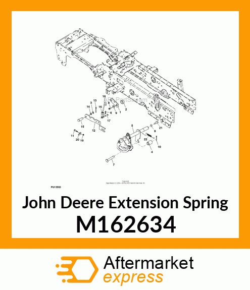 EXTENSION SPRING, BRAKE RETURN M162634