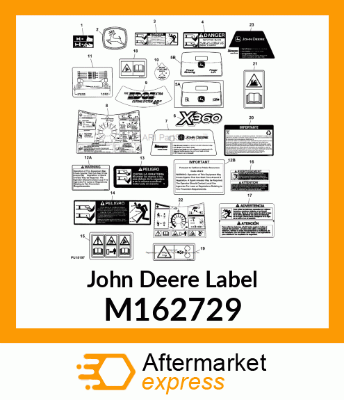 LABEL, 726CC FS 22 HP ENGINE M162729