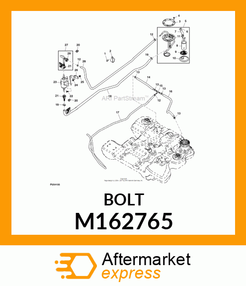 BOLT, M5X0.8X16 M162765