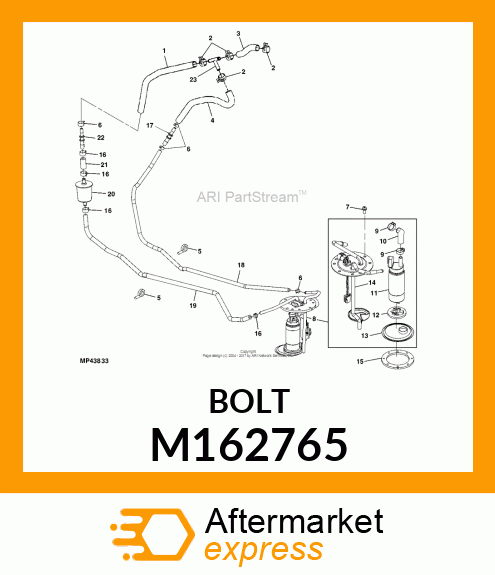 BOLT, M5X0.8X16 M162765