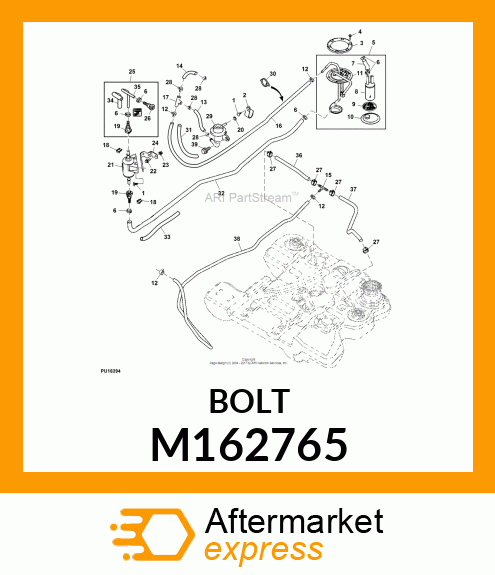 BOLT, M5X0.8X16 M162765