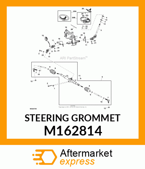 STEERING GROMMET M162814