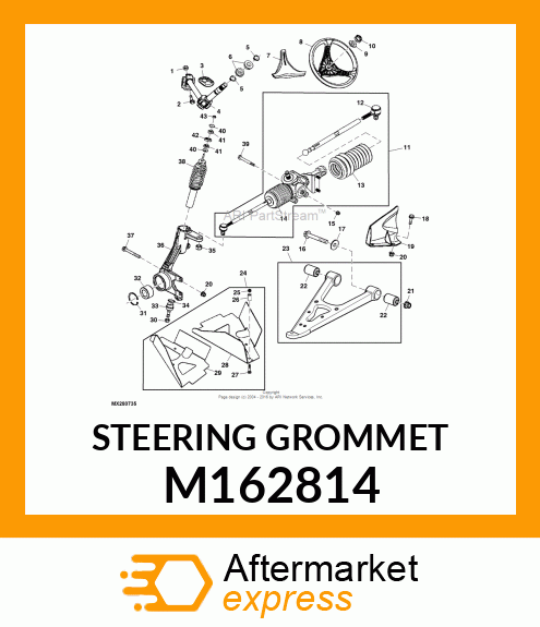 STEERING GROMMET M162814