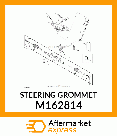 STEERING GROMMET M162814