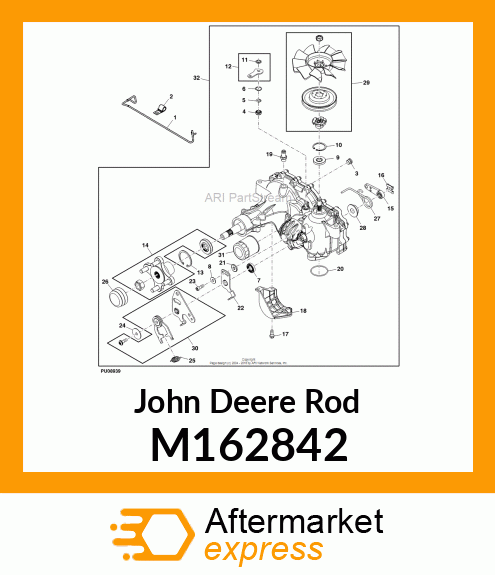 ROD, TOW VALVE ZT2800, RH M162842