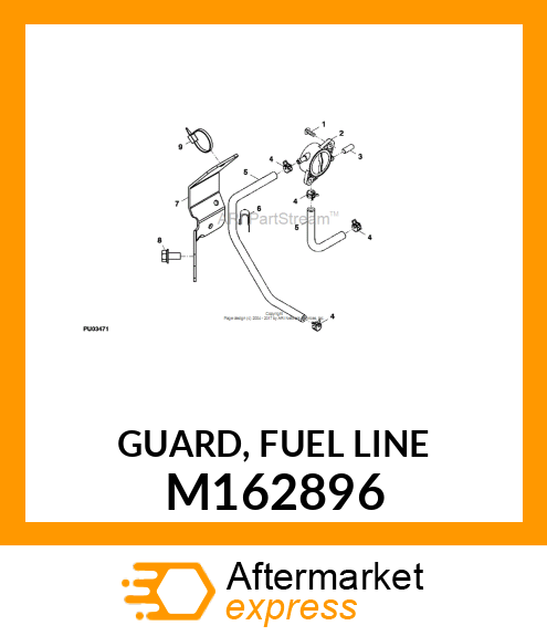 GUARD, FUEL LINE M162896