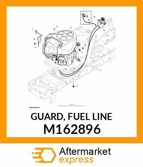 GUARD, FUEL LINE M162896