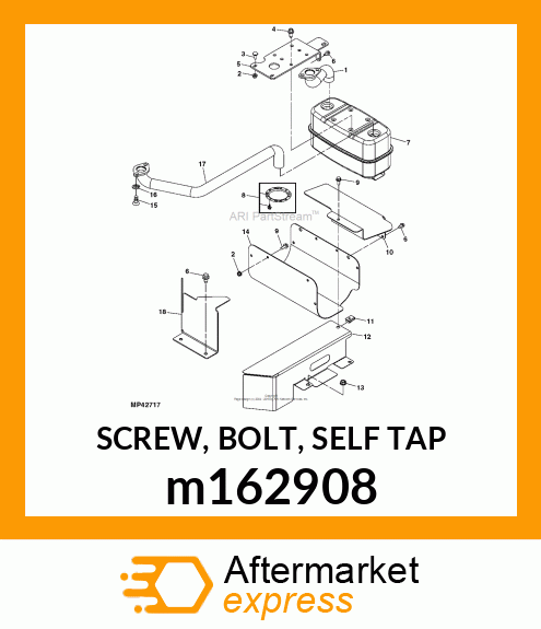 SCREW, BOLT, SELF TAP m162908