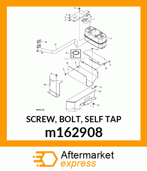 SCREW, BOLT, SELF TAP m162908