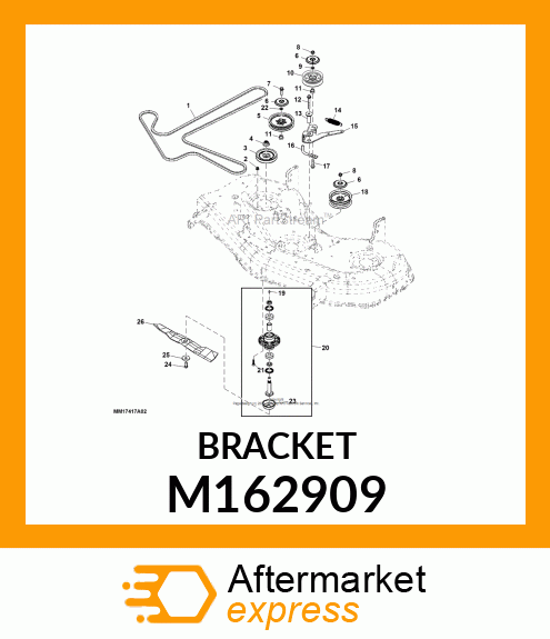 ARM, BELT TENSIONER M162909