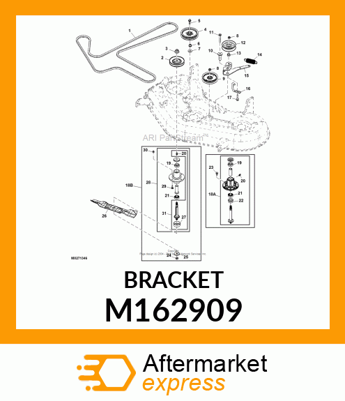 ARM, BELT TENSIONER M162909