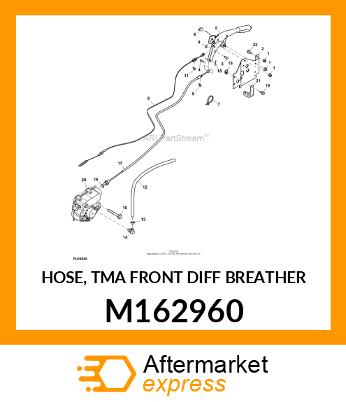 HOSE, TMA FRONT DIFF BREATHER M162960