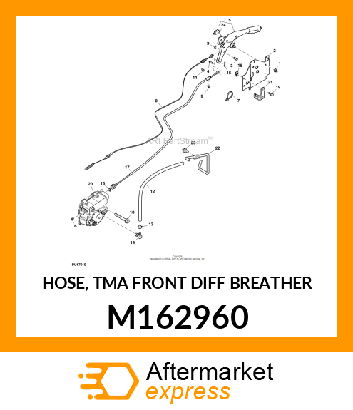 HOSE, TMA FRONT DIFF BREATHER M162960