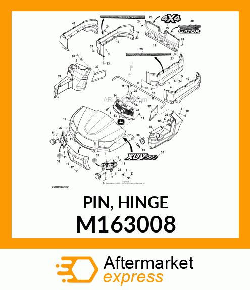 PIN, HINGE M163008