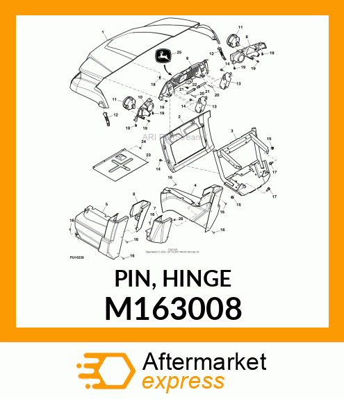 PIN, HINGE M163008