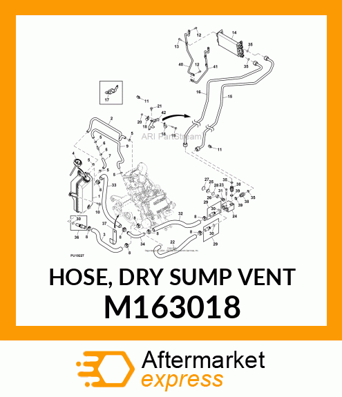 HOSE, DRY SUMP VENT M163018