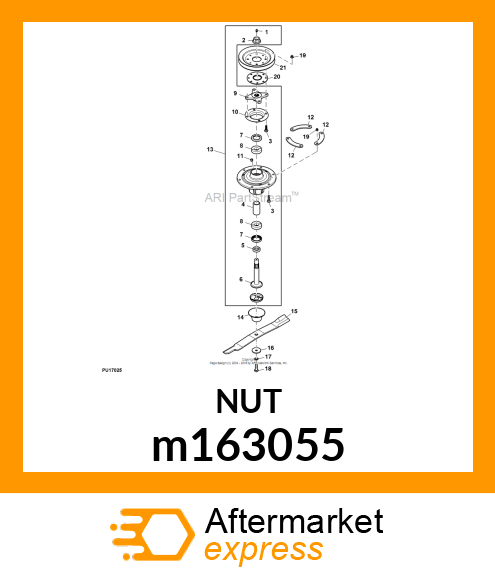 NUT, FLANGE m163055