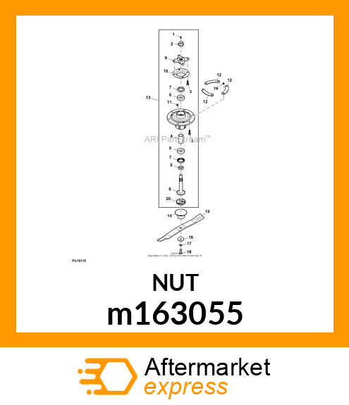 NUT, FLANGE m163055