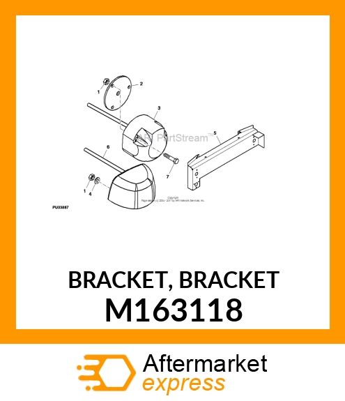 BRACKET, BRACKET M163118