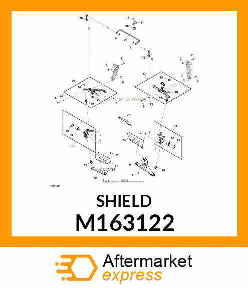 SHIELD, CV BOOT LEFT M163122