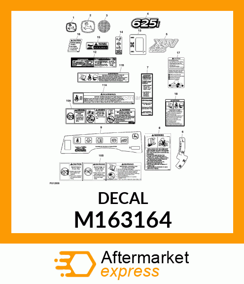 LABEL, LABEL, LEAPING DEERE M163164