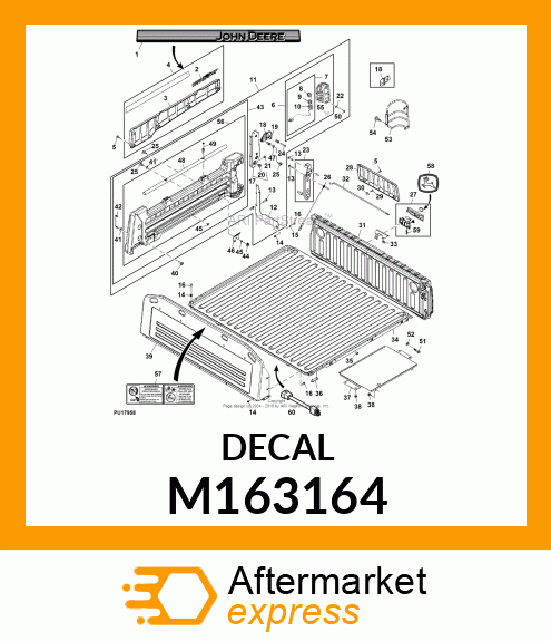 LABEL, LABEL, LEAPING DEERE M163164