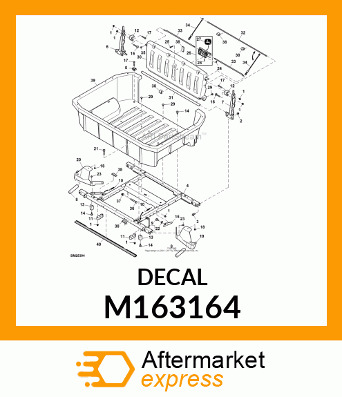 LABEL, LABEL, LEAPING DEERE M163164