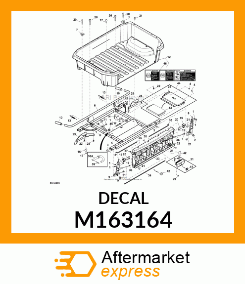 LABEL, LABEL, LEAPING DEERE M163164