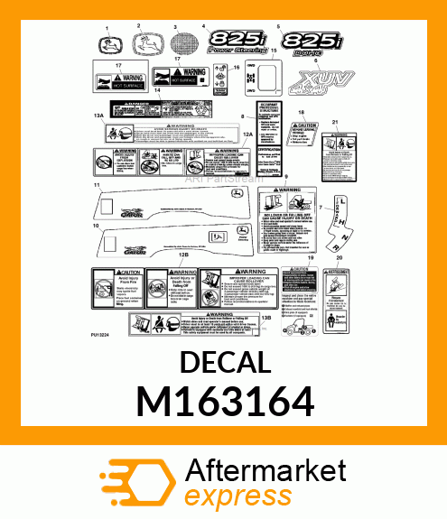 LABEL, LABEL, LEAPING DEERE M163164