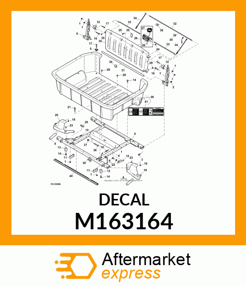 LABEL, LABEL, LEAPING DEERE M163164