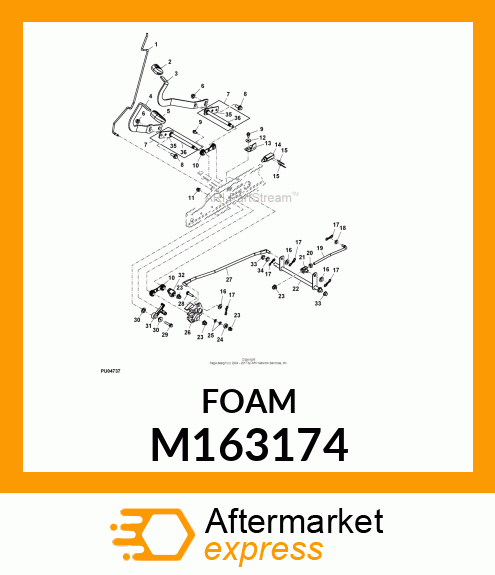 PAD, FOAM,ROUTING CONTAINMENT M163174