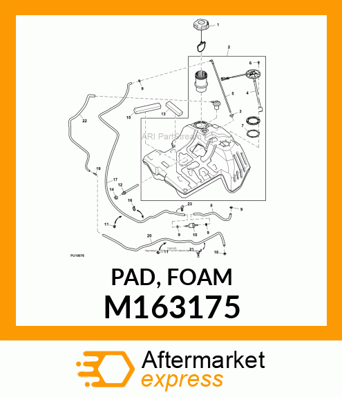 PAD, FOAM M163175