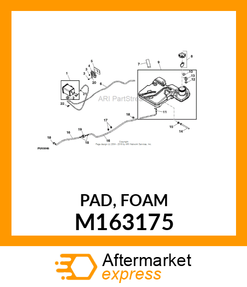 PAD, FOAM M163175