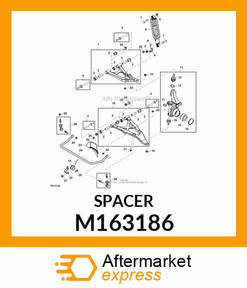 SLEEVE, SLEEVE, PIVOT, DRILLED M163186