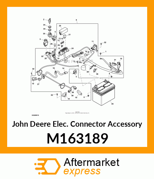 KEY, LOAD CENTER M163189