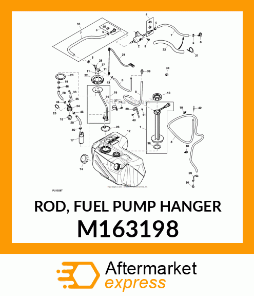 ROD, FUEL PUMP HANGER M163198