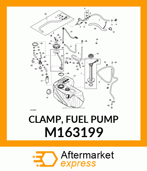 CLAMP, FUEL PUMP M163199