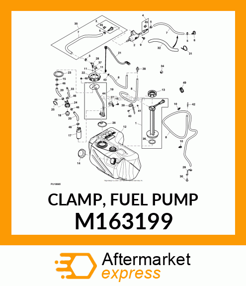 CLAMP, FUEL PUMP M163199