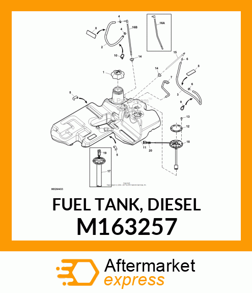 FUEL TANK, DIESEL M163257